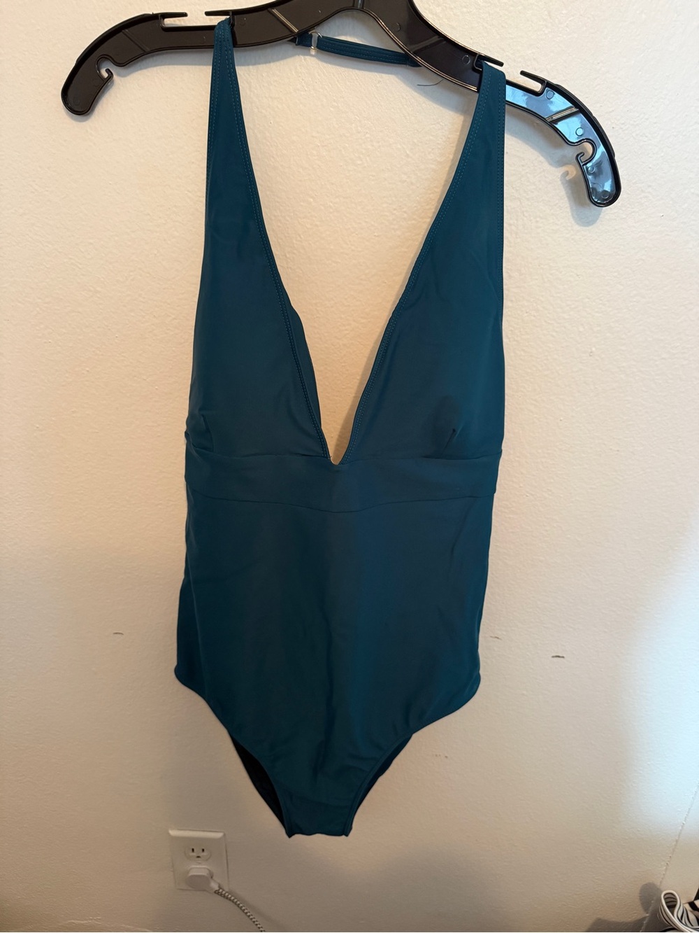 Summersalt Deep V One-Piece Swimsuit in Teal